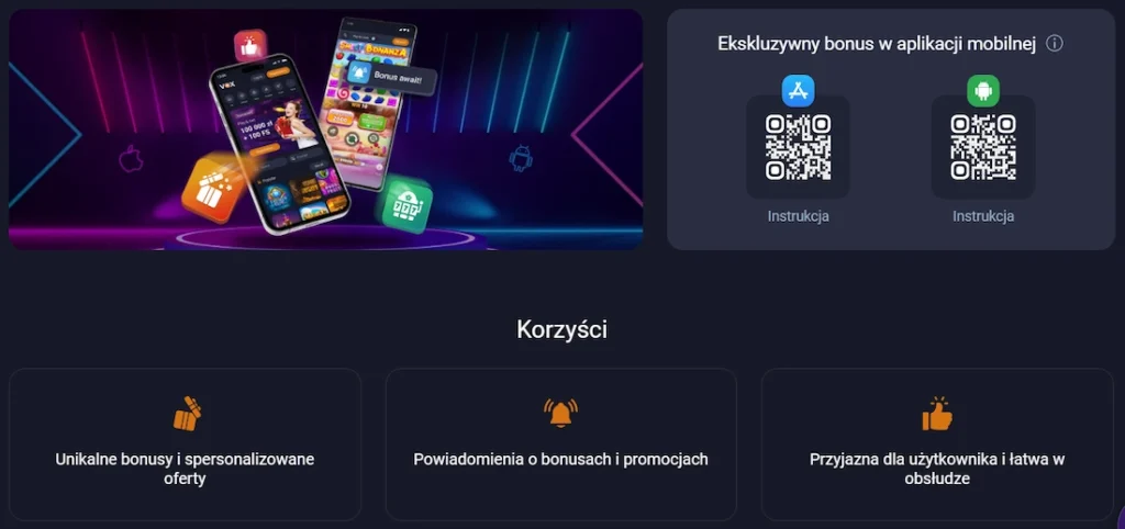 Vox Casino - aplikacja mobilna
